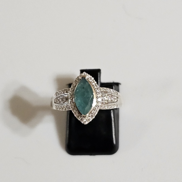 Earth Mined Grandidierite Ring in Platinum over Sterling Silver Sz 7! ✨️ - Picture 5 of 7